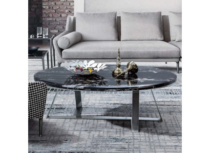 Tavolo da salotto rotondo, tavoli rotondi per divano nuovi in metallo vetro, design di supporto.