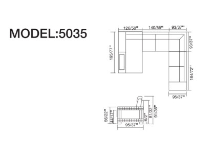Design Angoli Big XXL Divano ad angolo in pelle Divani Set