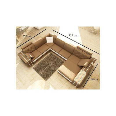 Soggiorno divano in pelle divano angolare divano divano imbottito posto angolare DonbassB