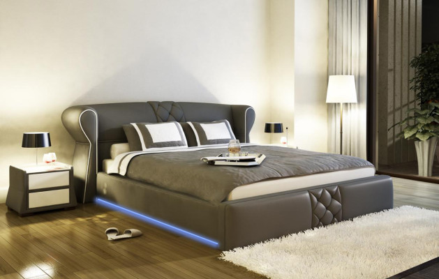 Letto imbottito in pelle Letti Hotel classici matrimoniali Designer Nuova camera da letto coniugale