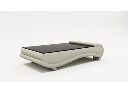 Tavolino Tavolo Imbottito Design Tavolino in Vetro Tavolino Lato in Pelle Divano Tavoli