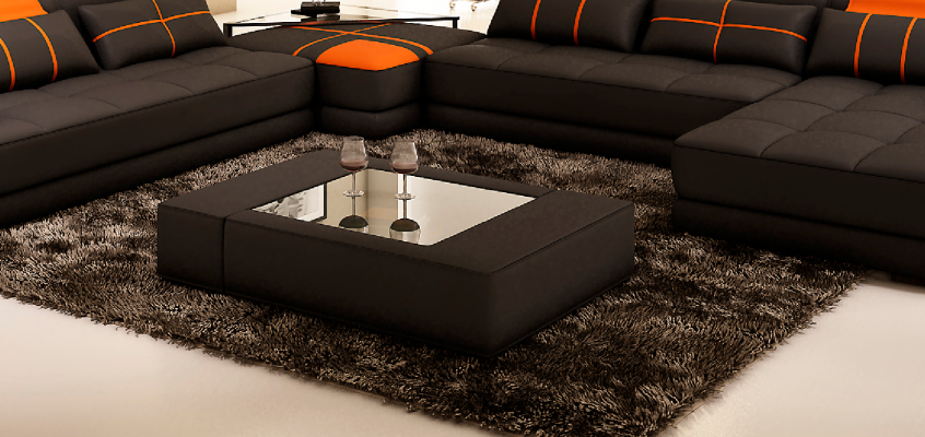 Tavolino di vetro di lusso: tavolino moderno per il soggiorno - Sicuro per i bambini