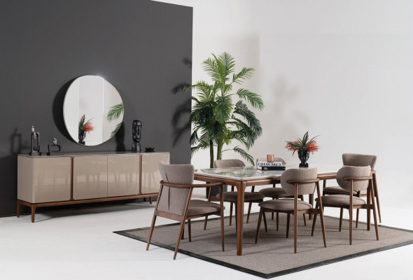 Tavolo moderno da soggiorno Tavolino da salotto Tavolino da caffè Designer marrone