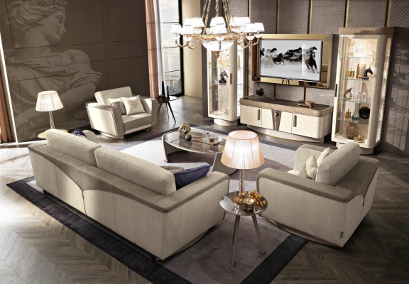 Set di divani 3+1+1 posti in design moderno per il relax, divani imbottiti, divano nuovo