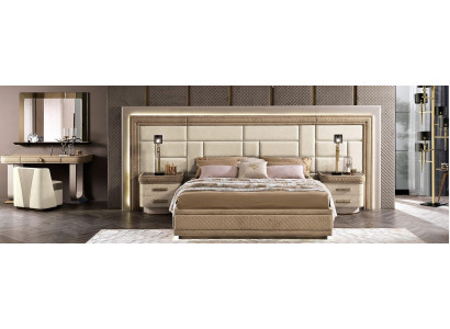 Mobili di design Moderno Letti di lusso Nuovo Letto 2x Comodino 3 pezzi Set camera da letto