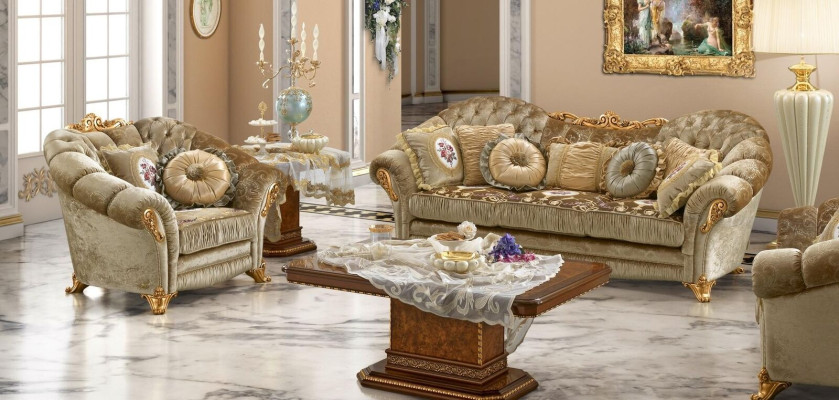 Design divani imbottiti tessili Relax moderno arredamento beige divano e poltrone 3 posti + 1 posti