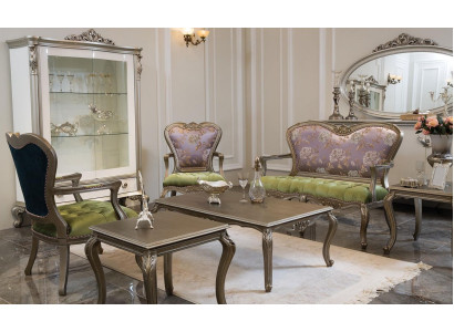 Barocco Rococò Banca Divano colorato Settee Mobili classici Chesterfield