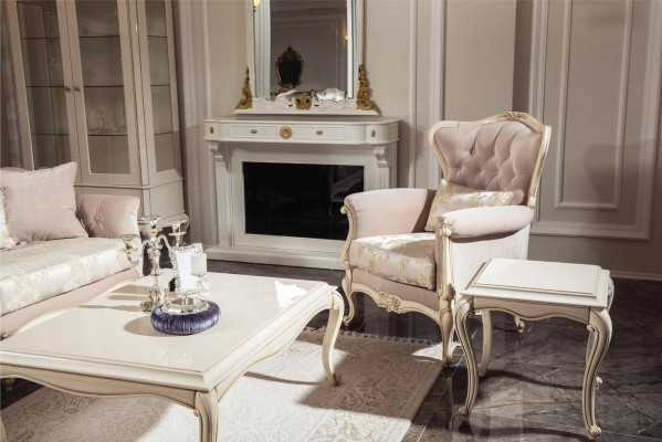 Poltrona poltrona ala di lusso 1 posto singolo posto seduta classica