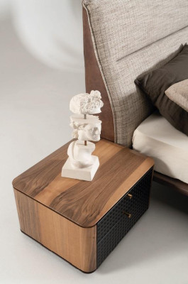 Mobili da camera moderni in stile italiano - set di 4 pezzi in grigio