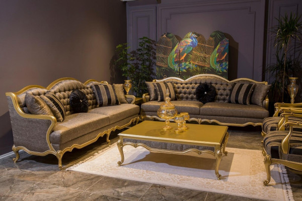Poltrona Mobili Sedie Art déco Design Tessuto Salotto Poltrona Design Nuova