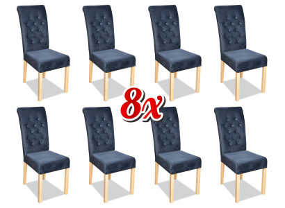Poltrone Chesterfield x8 multicolore Poltrone di lusso progettate Sgabelli Imbottiti Sedie a sdraio