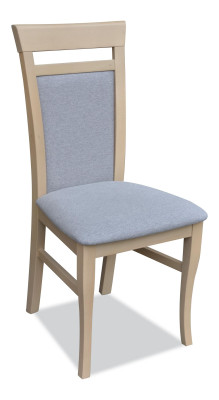 Imposta 4 sedie in tessuto con design e schienale imbottito per ristoranti e sala da pranzo in legno e stoffa.