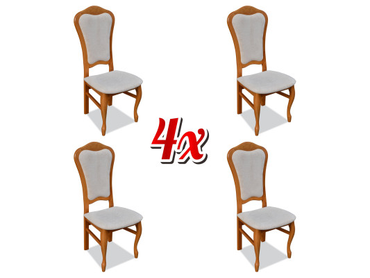Sedia Imbottita Design Salotto Cucina Seduta Schienale Set Poltrona Nuovo 4x Sedie Nuove
