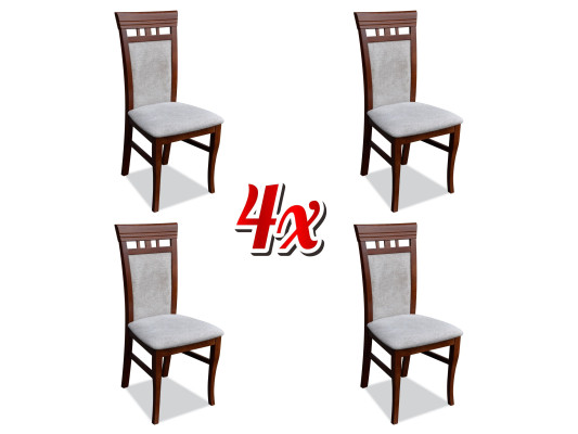 Set di poltrona nuova 4x sedie sedia imbottita design lounge cucina seduta sala da pranzo  Set di poltrona nuova con 4 sedie, sedia imbottita design lounge per cucina, sala da pranzo.