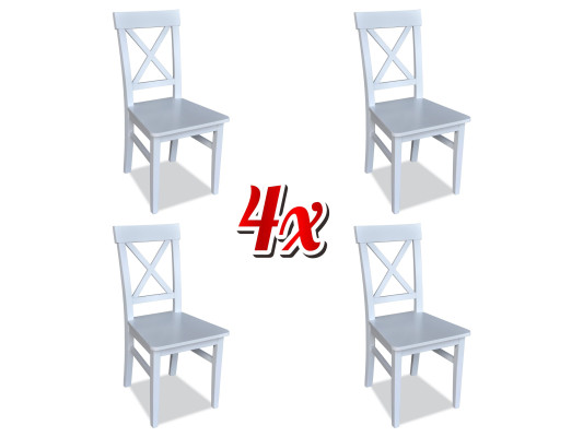 Abito completo Poltrona Nuova 4x Sedie Sedia Imbottita Design Veranda Cucina Posto Sala da pranzo