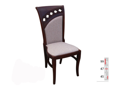 MASSIVHOLZ LEGNO TESSUTO SEDIA MODERNA SEDIA DA PRANZO DESIGNER CUCINA DECORATIVA