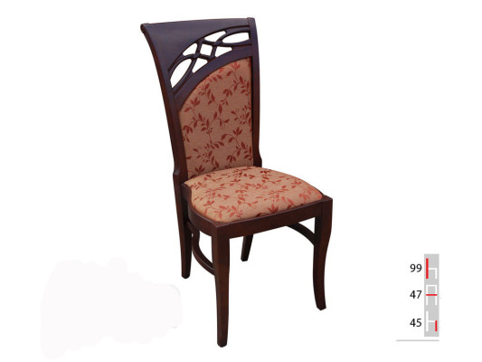 Legno massiccio marrone sedia moderna da designer per sala da pranzo cucina decorativa