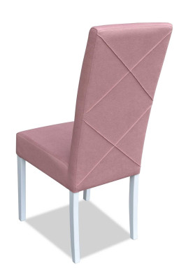 Sedia da pranzo di lusso, design sedia rosa, sedia con schienale, mobili sedia in legno, nuova.   Sedia da pranzo di lusso, design sedia rosa, sedia con schienale, mobili sedia in legno, nuova.