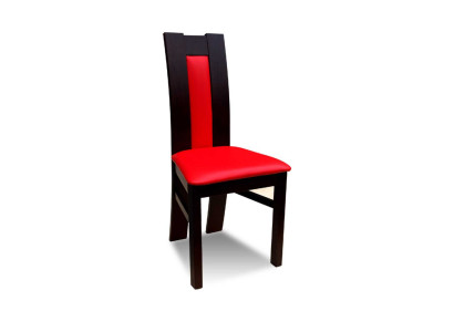 LEGNO MASSICCIO SEDIA DI DESIGN ROSSA SEDIA DA PRANZO CLASSICO DECORATIVA