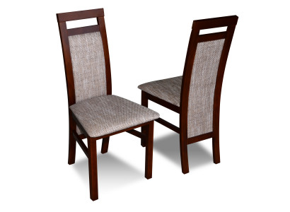 Lussuosa sedia imbottita di design Sedie seduta schienale Legno massiccio Sala da pranzo Legno K75 NUOVO