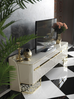 Armadio del soggiorno Highboard Credenza Comò Console per armadi Supporto per televisore
