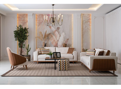 Elegante set di divani 3+2+1 poltrona di alta qualità Arredamento di lusso Design