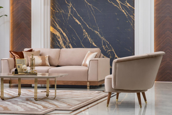 Set di divani di lusso 3+2+1 poltrona poltrona divano imbottito mobili design 3 pezzi.