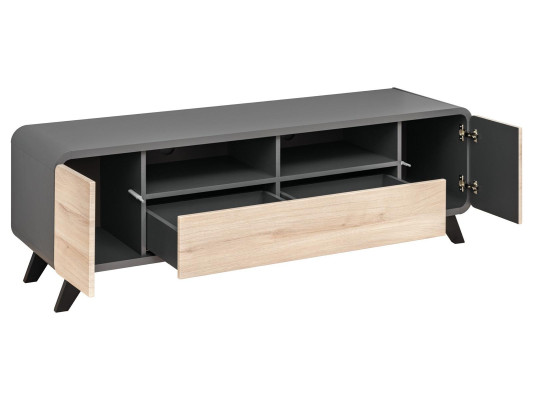 Set soggiorno mensola da parete porta TV mobili in legno 2x vetrina parete attrezzata nuova