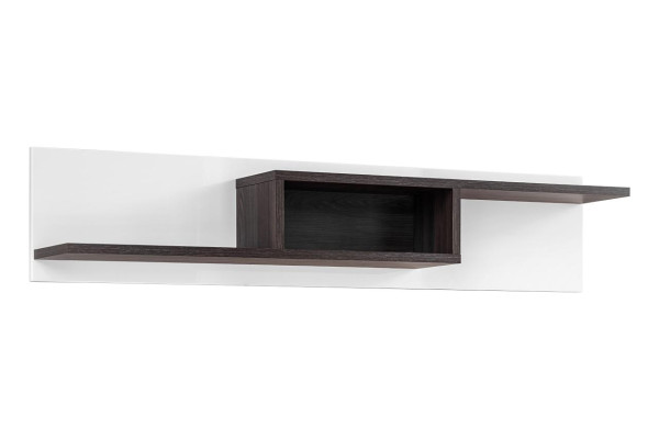 Set di pareti moderne 4 pezzi per il soggiorno, bianco in legno, mobile TV.