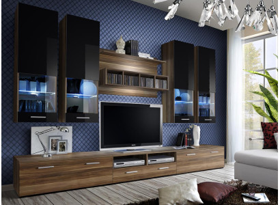 Mobile porta TV da parete Design 4x armadietto da parete Vetrina bassa ripiano a parete Mobili di lusso