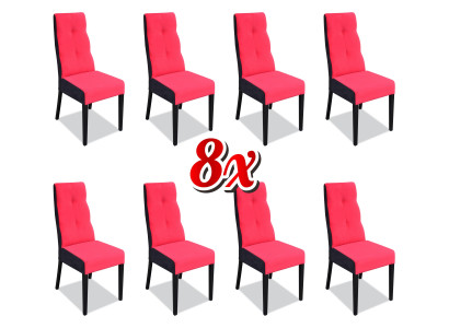 Set di sedie da design completo K63 sedia set sala da pranzo poltrona imbottita seduta 8x