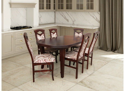 Tavolo da pranzo Soggiorno tavolo Sedia Set Sala da pranzo Set di sedie Design 6 sedie