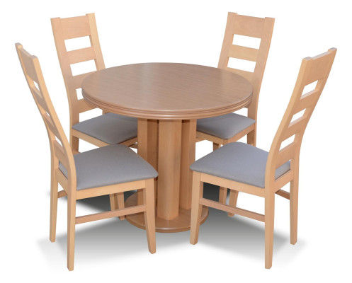 Tavolo da pranzo con 4 sedie Set da pranzo Gruppo da pranzo in legno Tavolo 5 pezzi. Gruppo Set