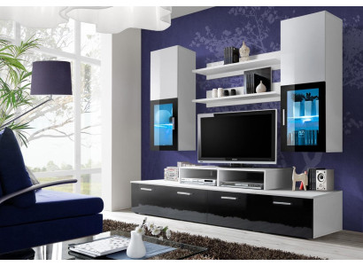 Mobile porta TV completo con parete attrezzata armadio da parete di lusso Moderno Designermöbel