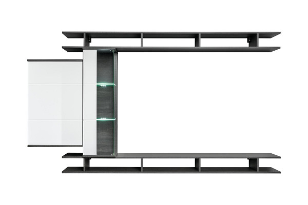 Moderno parete attrezzata grigia mobili da soggiorno di design in legno armadio a parete