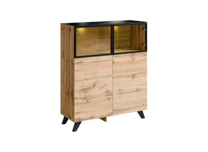 Vetrina Mobili Soggiorno Armadio Legno Arredamento Lusso Design Moderno