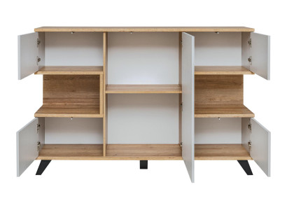 Mobiletto bianco moderno per il soggiorno, nuovo, di lusso, di design, in legno.