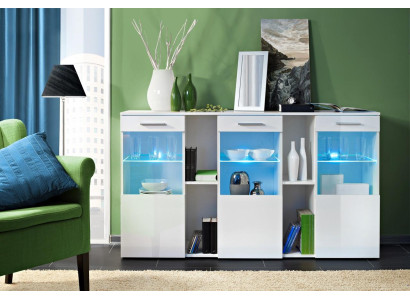 Designer Nuovo Comò Bianco di Lusso Moderno Soggiorno in Legno