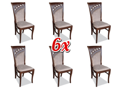 Set da cucina soggiorno sala da pranzo, set di sedie da designer, 6 sedie imbottite.  Set per cucina soggiorno e sala da pranzo, set di sedie da designer, 6 sedie imbottite.