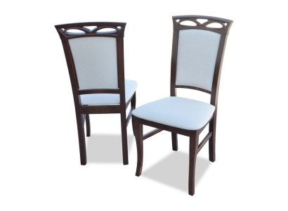 Set di 8 sedie da designer per sala da pranzo con schienale e seduta imbottiti, completo di poltrone.   Translation: Set di 8 sedie da designer per sala da pranzo con schienale e seduta imbottiti, completo di poltrone.