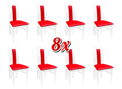 Sedia 8x da pranzo Poltroncina da salotto Tessuto Poltroncina Set Nuovo Sedie da cucina Posto a sedere