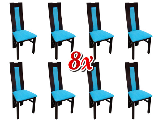 Sedia 8x da pranzo Poltroncina da salotto Tessuto Poltroncina Set Nuovo Sedie da cucina Posto a sedere