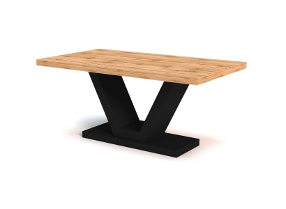 Tavolo da pranzo di lusso in legno per sala da pranzo e soggiorno, design tavoli nuovi da 160 cm.