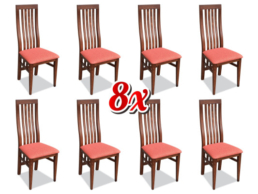 Gruppo Gastronomia Nuovo Design Sala da Pranzo 8x Set di Sedie da Ristorante Poltrona Sedia