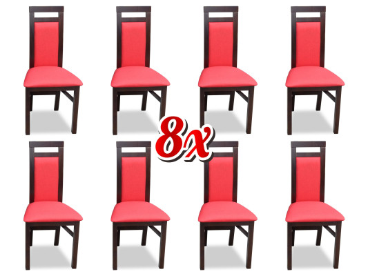 Sedie da pranzo in tessuto Set di mobili in legno 8 sedie Set poltrone Gruppo  Sedie da pranzo in tessuto Set di mobili in legno 8 sedie Set poltrone Gruppo