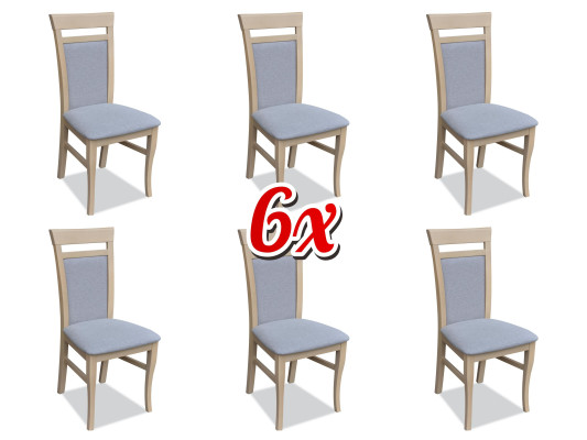 Set completo gruppo salotto 6 pezzi grigio, set di sedie da pranzo nuove  Set completo di salotto 6 pezzi grigio, set di nuove sedie da pranzo