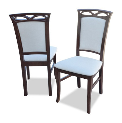 4x Set di sedie da designer per sala da pranzo con schienale imbottito completo di sedute