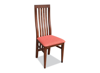 Set da pranzo in legno con sedili imbottiti, tessuto, 6 sedie gruppo.   Set da pranzo in legno con sedili imbottiti, tessuto, 6 sedie gruppo.