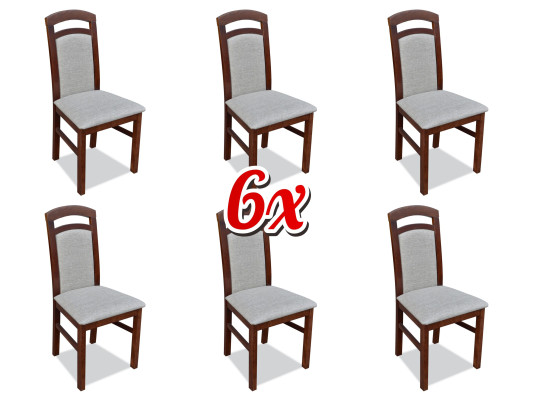 Gruppo completo per soggiorno 6 pezzi Set di sedie da pranzo nuove Poltrone assortite