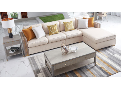 Divano angolare in tessuto, divano ad angolo design, divano italiano.